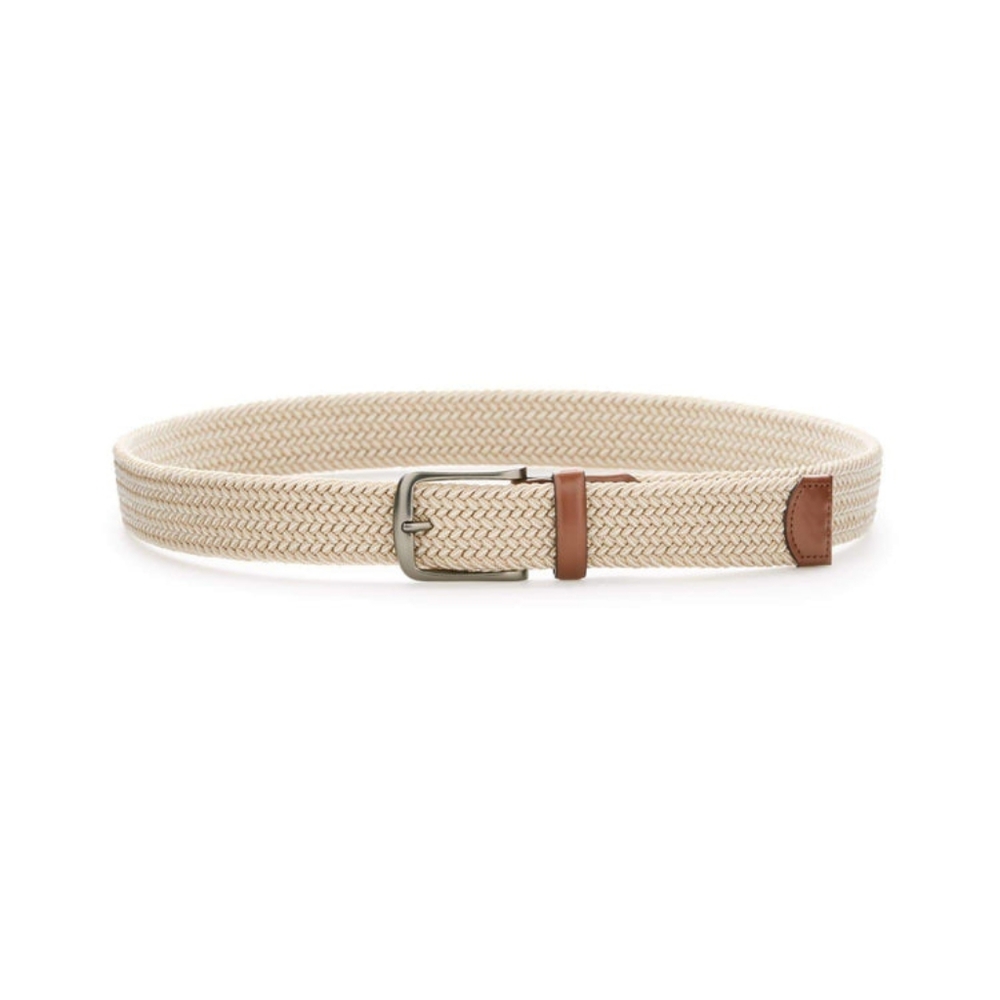 EUC Original Penguin Braided Stretch Belt, Khaki, Size L (38-40)